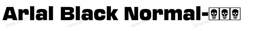 Arlal Black Normal字体转换